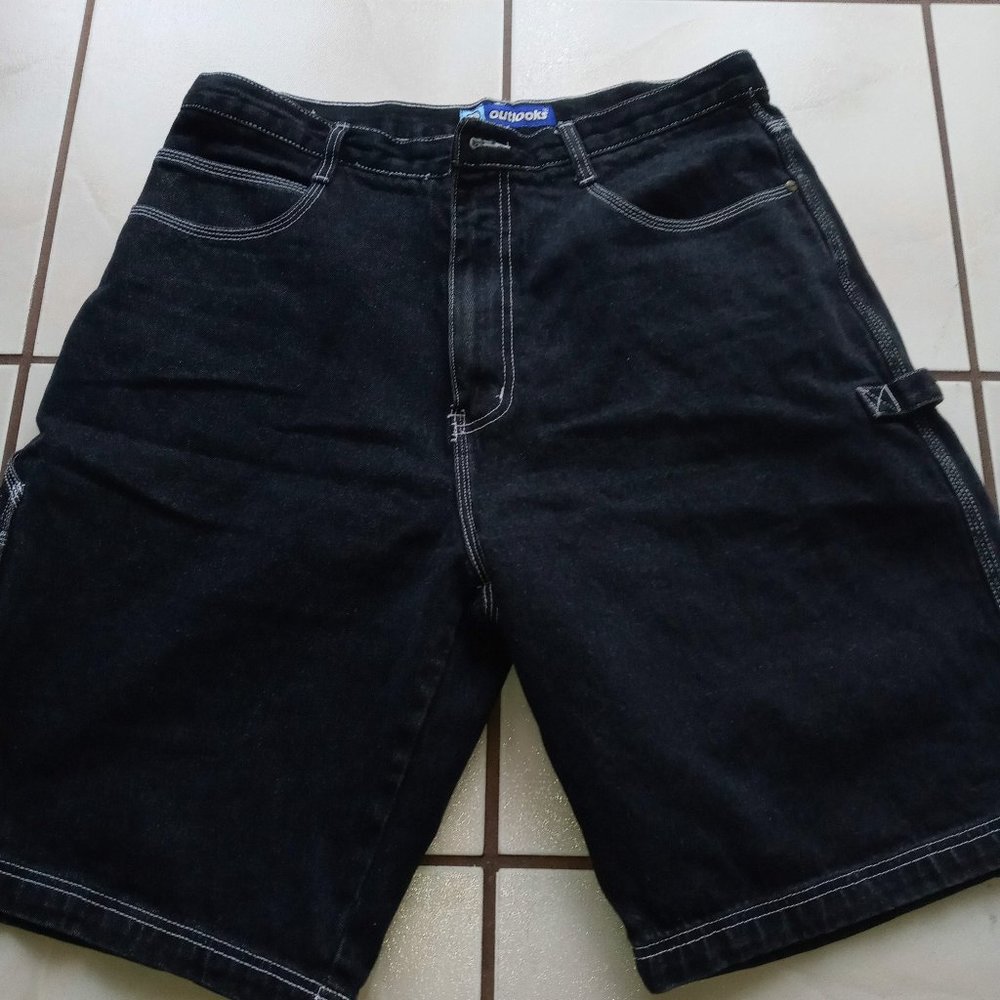 OUTLOOKS NWOT MENS BLACK PAINTERS PANTS JEANS SZ 36
